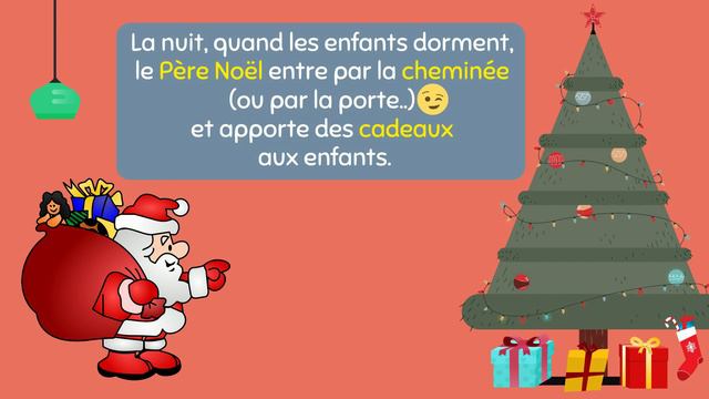 La fête de Noël en France. Explications et vocabulaire. Niveau A1 de FLE - 🎅English subtitles🎅 смотреть онлайн