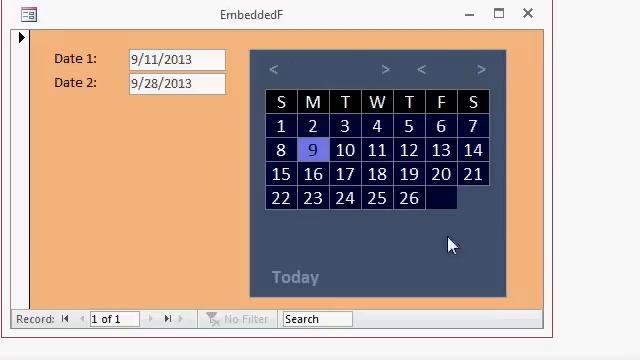 Microsoft Access Calendar Database Template смотреть онлайн