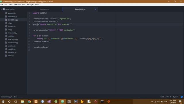 Curso de Python 3 [12- Update y Delete] смотреть онлайн