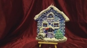 Панно из соленого теста "Сказочная лесная избушка"