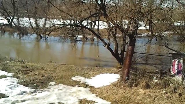 Паводок . разлив р. Коломенка (в районе лысцево) 2013 г. смотреть онлайн