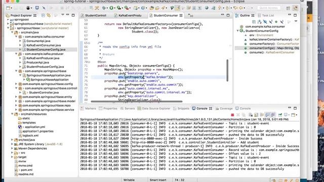 Spring Kafka Couchbase Integration смотреть онлайн