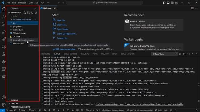 FreeRTOS on the Raspberry Pi Pico (RP2040) Part 1: VSCode Setup and Blinky Test! [UPDATED] смотреть онлайн