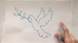 Как нарисовать голубя мира к Дню Победы