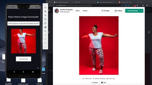 Demo video - How to save an image from a remote url in React Native смотреть онлайн