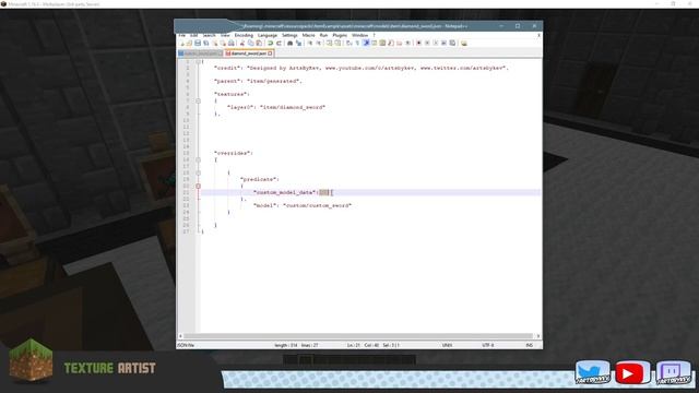 Custom Model Data - Resourcepack Tutorial for Java Minecraft смотреть онлайн