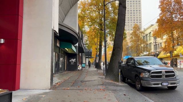【4K】Downtown Vancouver Walk | BC Canada (Binaural City Sounds) смотреть онлайн