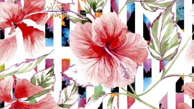 Hibiscus Watercolor png смотреть онлайн