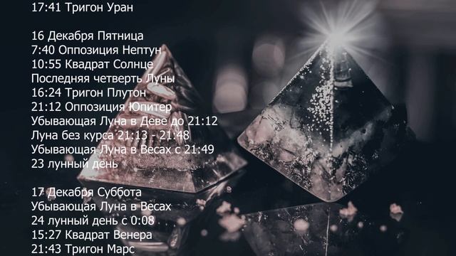 Лунный Календарь на Декабрь 2022 смотреть онлайн