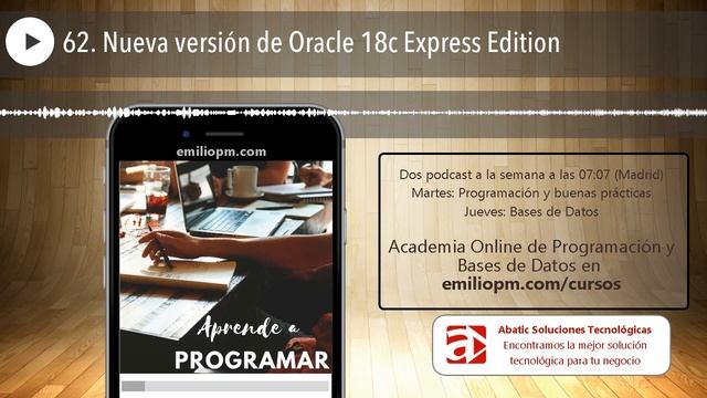 62. Nueva versión de Oracle 18c Express Edition смотреть онлайн