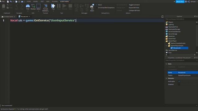 How to make a lock cursor roblox script (NO ROTATE) смотреть онлайн