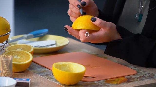 #ЧТОПОДЕЛАЕМ Эко-подсвечник из апельсиновой цедры. смотреть онлайн