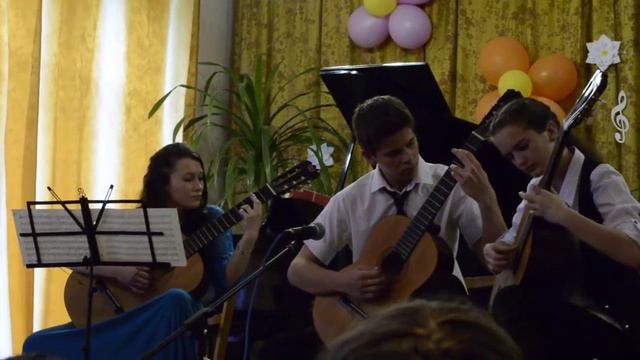 Елена Поплянова "Милонга"-Трио гитаристов (Деменская Александра, Мелешкевич София, Геленко Юрий) смотреть онлайн