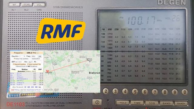 [Tropo] 100.20 RMF FM (POL). Białystok/Krynice смотреть онлайн