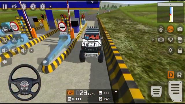 Hummer H2 6X6 Monster Car Driving In Bus Simulator Indonesia - Bussid Mod - Android Gameplay смотреть онлайн