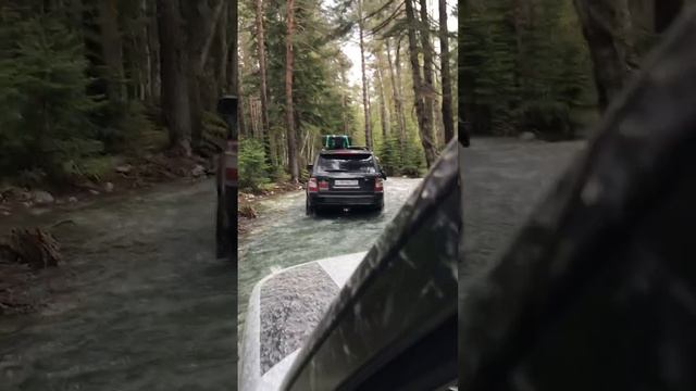 Длинный брод ,rangerover Sport L320. и Landrover Discovery 3