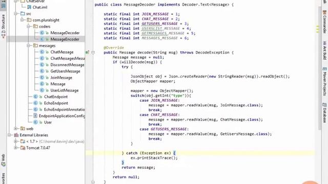 4 Intro to the Java API for WebSockets A Brief Overview of the Java Code смотреть онлайн