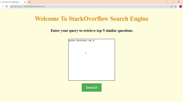 Stackoverflow Semantic Search Engine Deployed смотреть онлайн