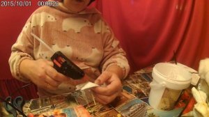 CHRISTMAS TOYS MADE OF COTTON WOOL.  ДЕЛАЕМ ВАТНУЮ ИГРУШКУ  .ДАМА С ЗОНТОМ