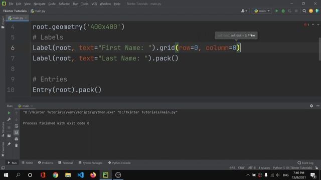 Python GUI Development | Grid Layout and Placement of widgets | Tutorial #8 смотреть онлайн