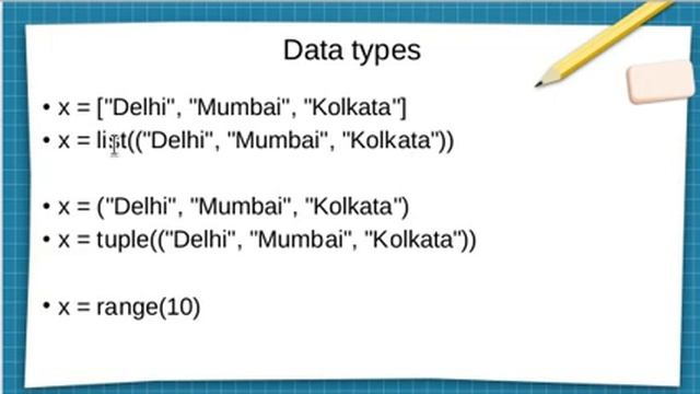 Python: Data Types смотреть онлайн