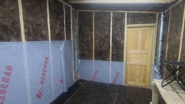 Чищу снег с крыши, пароизоляция в комнате отдыха #гаражмечты №9 смотреть онлайн