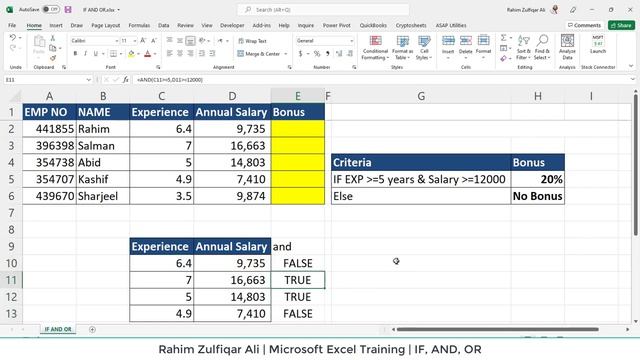 12 - Using IF with AND OR Formulas - Module C - Excel Formulas and Functions смотреть онлайн