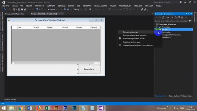 Pasar crear Exportar Datagridview a Excel C# 2019 - VS2012 смотреть онлайн