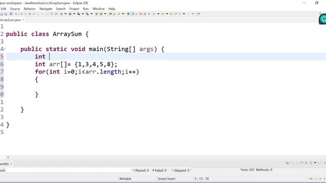 Array sum in java | How to do sum of Array in java | Array sum | Array element Addition смотреть онлайн