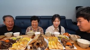 소갈비찜에 각종 전! 온 가족이 함께 즐겁게 만든 추석 명절 음식!! (Chuseok holiday food) 요리&먹방!! - Mukbang eating show