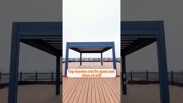 Motorized Waterproof Outdoor Aluminium Pergola