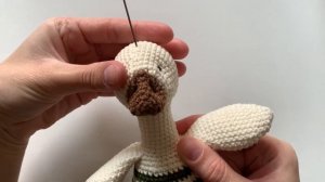 ВЯЗАНАЯ ИГРУШКА крючком гусь 2 часть crochet toy @shoddikate