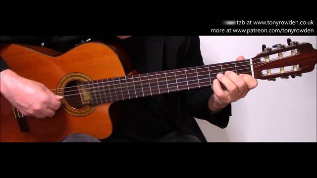 Happiness Is a Warm Gun - Beatles fingerstyle guitar solo - link to TAB in description смотреть онлайн