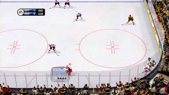 NHL 09 Gameplay Boston Bruins vs Ottawa Senators смотреть онлайн