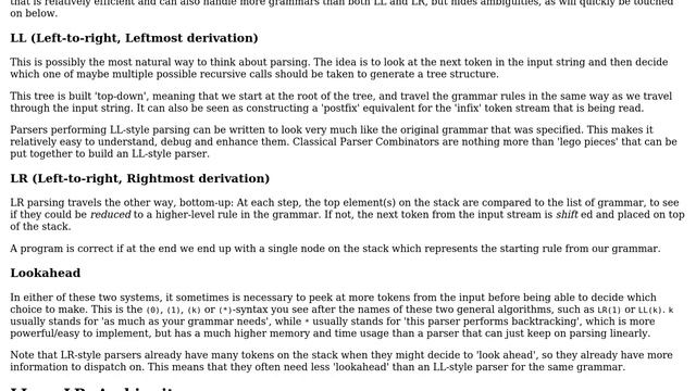 When to use a Parser Combinator? When to use a Parser Generator? (4 Solutions!!) смотреть онлайн