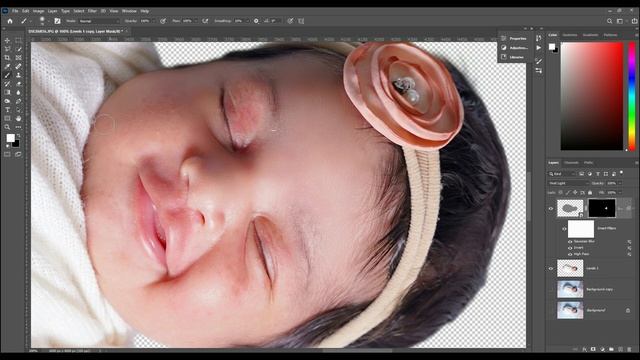 Baby Photo Editing | New Born Baby Photo Manipulation Photoshop Tutorial | Prasad VFX Studios смотреть онлайн