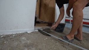 Стяжка пола из отсева в гараже