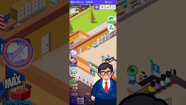 Idle Supermarket Tycoon Shop - Gameplay Walkthrough 1