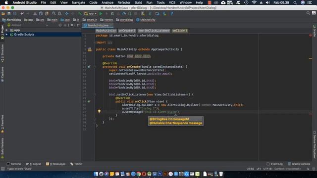 Create Alert Dialog in Android Studio смотреть онлайн