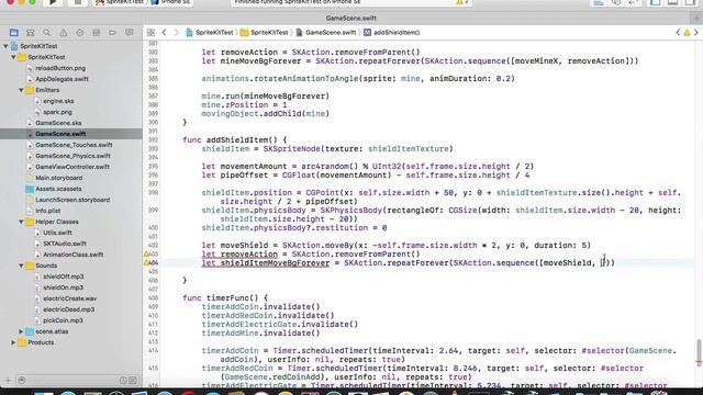 SpriteKit - Введение в разработку 2d игр на Swift 3.0 (Часть 4) смотреть онлайн