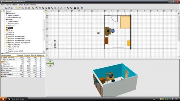 Sweet Home 3D как пользоваться
