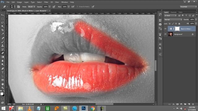 How to Create Color Splash Effect in Photoshop смотреть онлайн