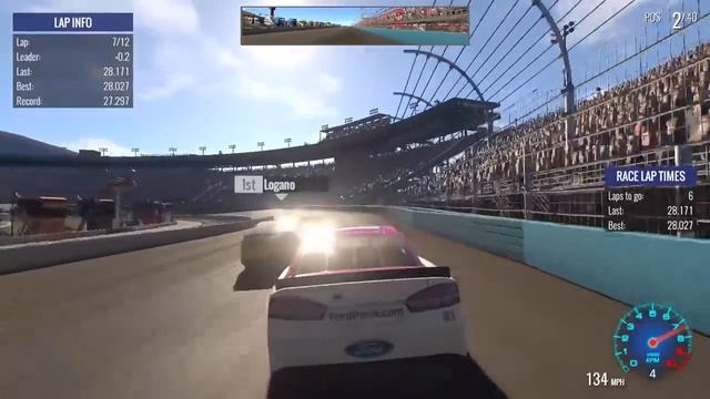 Battling In Phoenix! | NASCAR Heat Evolution смотреть онлайн