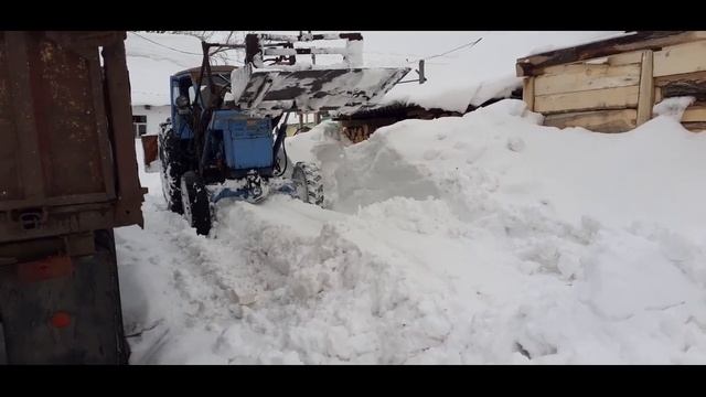 На что способен Трактор Т40АМ с отвалом ?!