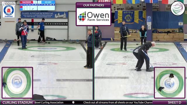 Dumfries Sheet D - Lions Bonspiel High Road Team Pougher VS New Abby смотреть онлайн