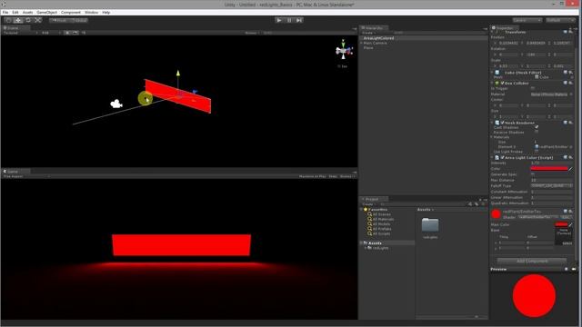 Basic Tutorial RedLights SSAL - Realtime Screen Space Area Lights In Unity3D