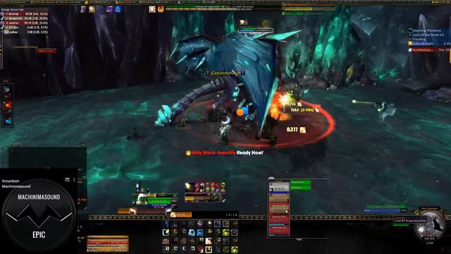 WoW Legion 7.3 - 387 - Holy Priest Timewalking the Stonecore смотреть онлайн