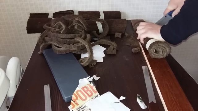 Тест на войлоке ножа Х12МФ 61-62 Hrc . Гост войлока 6418-81. смотреть онлайн