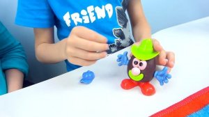 ИСТОРИЯ ИГРУШЕК! Как Вуди и Баз Лайтер и Даник спасали Мистера КАРТОШКУ - Лепка ПЛАСТИЛИН для детей