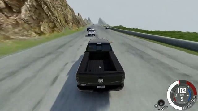Ford $ VS $ Ram $ Trucks $ Race $ & $ Crash $ Down $ a $ Mountain $ in $ BeamNG Drive Mods! смотреть онлайн